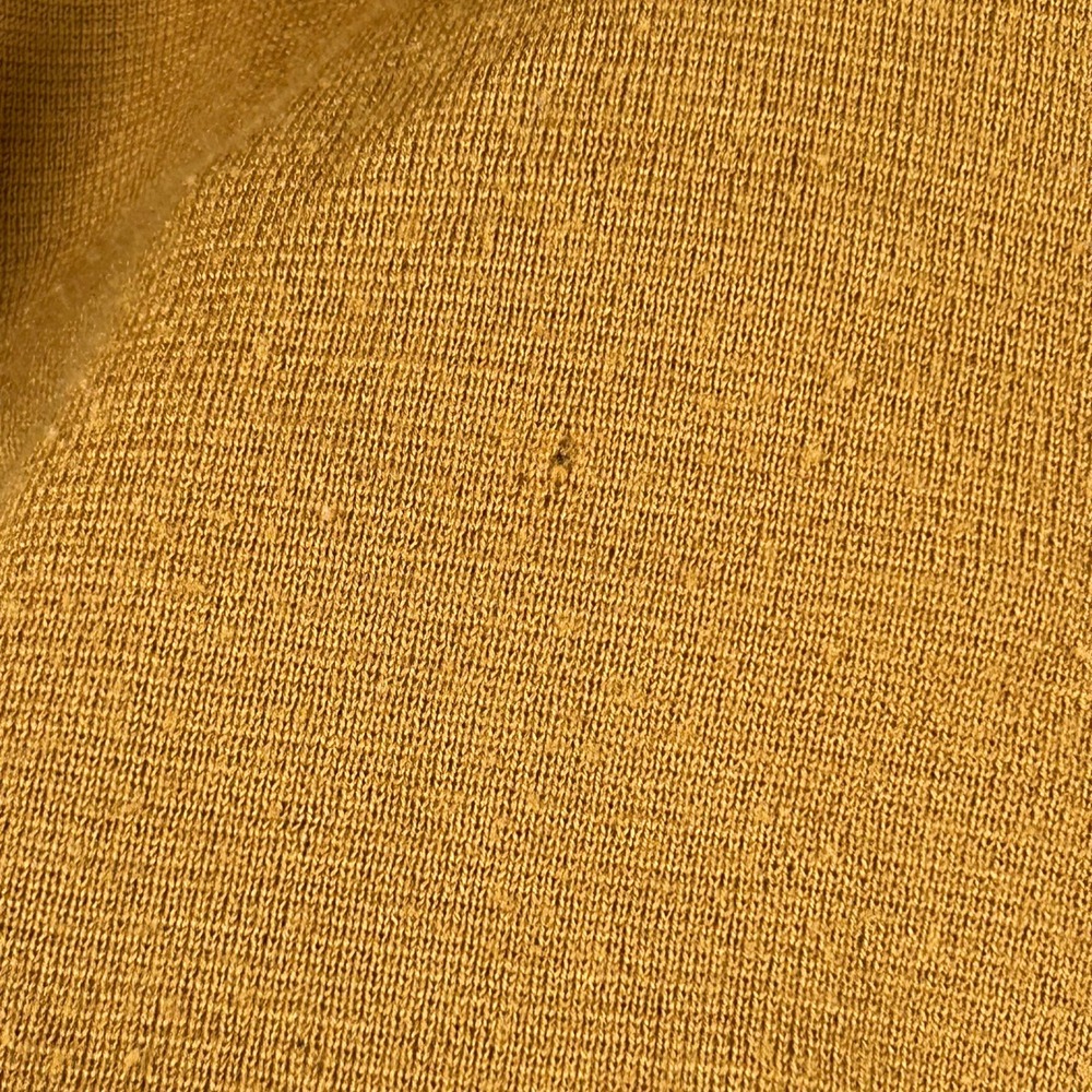 Vintage Polo Sweater Mustard Gold Wool Raglan Pocket Polo Size 36 - Picture 4 of 4